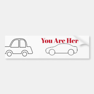 You Are Here Bumper Sticker