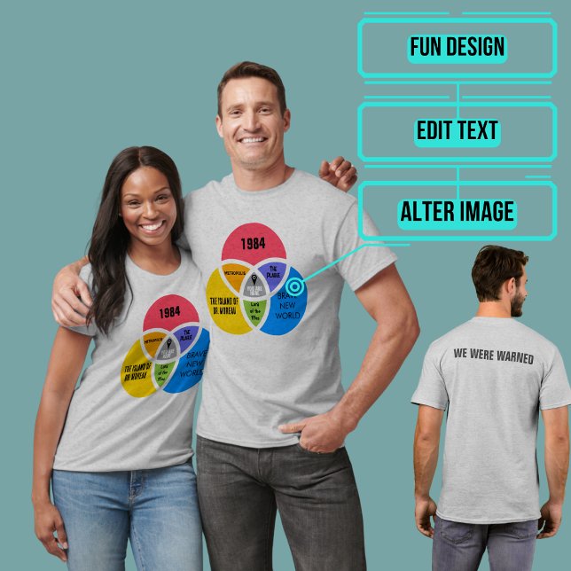 You Are Here Dystopian Future Mashup Ver 03 T-Shirt (Please enjoy our dystopian future mashup tee)