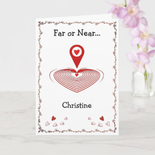 You Are Here Folded Greeting Card