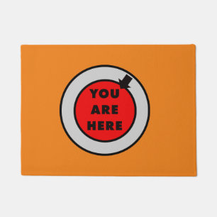 You are here funny doormat