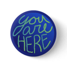 "You are Here" hand drawn globe art Come From Away