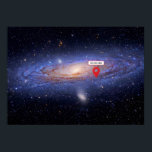 You are here: Milky Way Poster<br><div class="desc">You are here: Milky Way. Originally — Messier 31 (M31),  The Andromeda Galaxy by Hubble space telescope.</div>