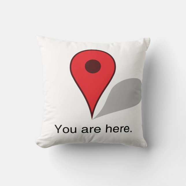 you are here pillow. cushion (Front)