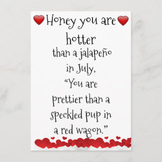 You are hot baby enclosure card