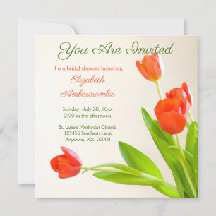 You Are Invited Floral Bridal Shower Invitation