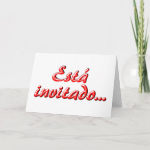 "You Are Invited" invitation, Spanish Invitation