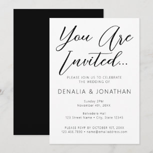 You Are Invited Minimalist Invitation