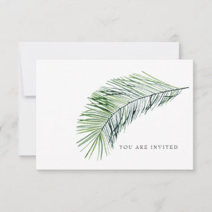 You are Invited Simple Tropical Wedding Website Invitation