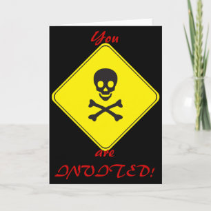 You are INVITED Skull and Bones DANGER Invitation