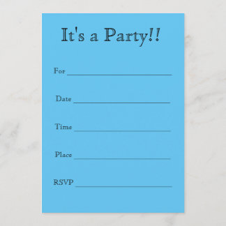 You are invited to my birthday party! Invitation