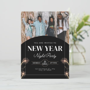 You Are Invited to New year Night Party  Invitation