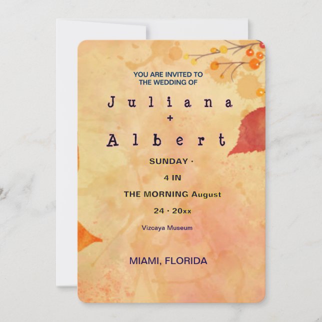 YOU ARE INVITED TO THE WEDDING OF INVITATION (Front)