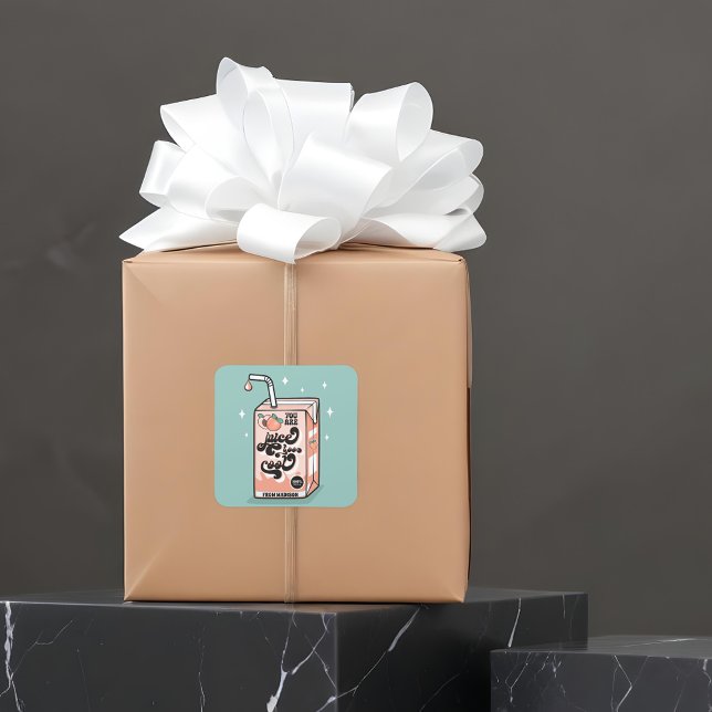 You Are Juice Too Cool Classroom Valentine Square Sticker (Creator Uploaded)