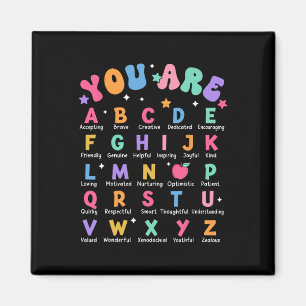 You Are Letters Alphabet Learn Abcs Inspiration Te Magnet