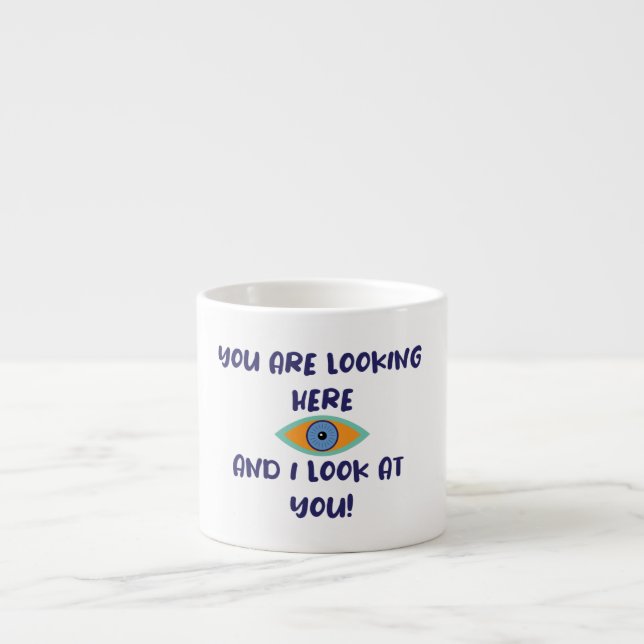 You are looking here funny text espresso cup (Front)