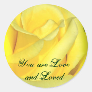 You are Love & Loved_Sticker Classic Round Sticker