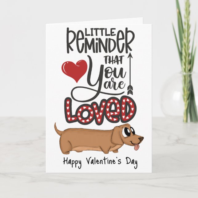 You are loved...A Valentine from the dog card (Front)