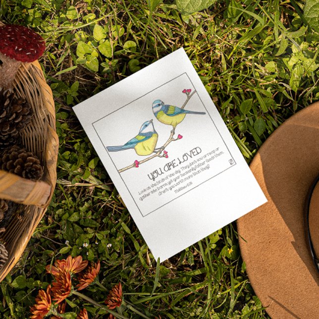 You are Loved Birds Inspirational Postcard (Creator Uploaded)