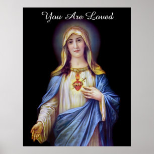 You Are Loved Catholic Christian Poster
