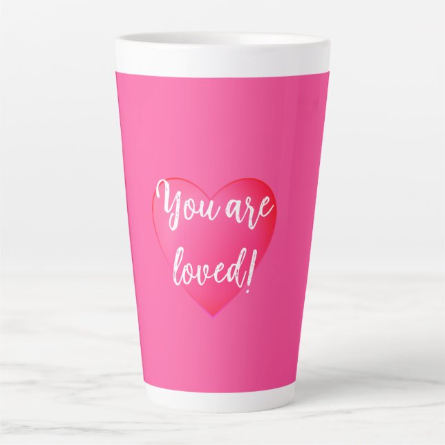 You are Loved Coffee Latte Mug (Front)
