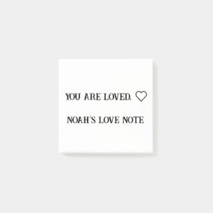 You Are Loved – Custom Affirmation Sticky Note 