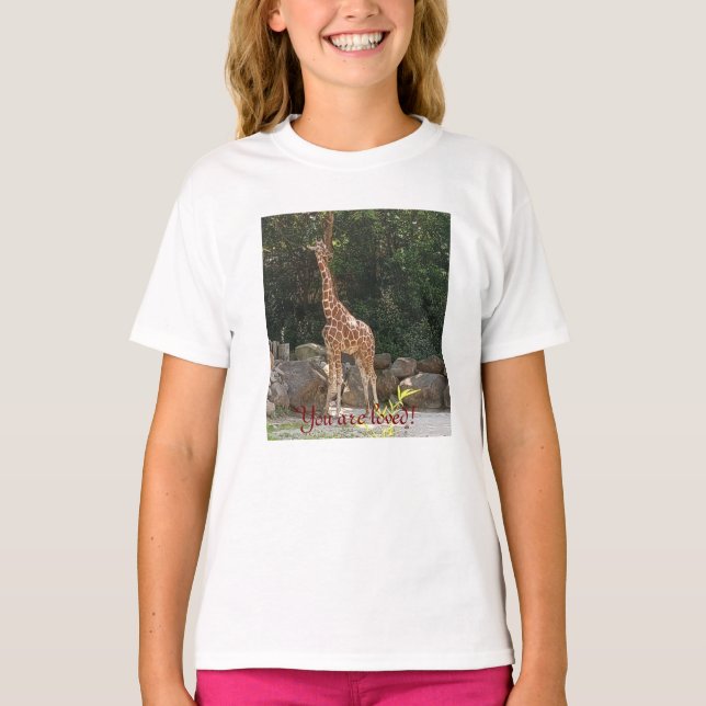 You are loved, Giraffe  T-Shirt (Front)