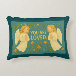 You Are Loved – Guardian Angels Decorative Pillow 