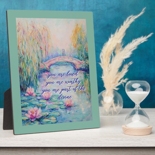 You Are Loved Impressionism Plaque (Side)