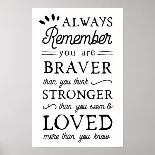 'You Are Loved' Inspirational Quote Art Kids Poster