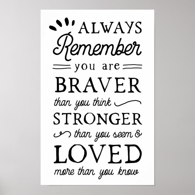 'You Are Loved' Inspirational Quote Art Kids Poster (Front)