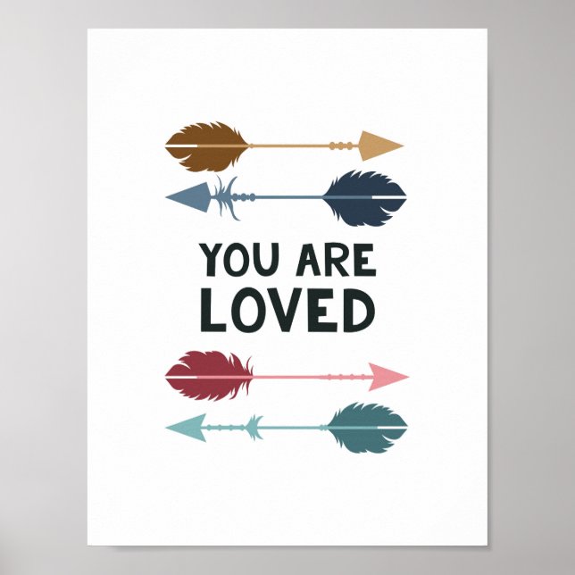 You are Loved - Multi Coloured - Poster Print (Front)