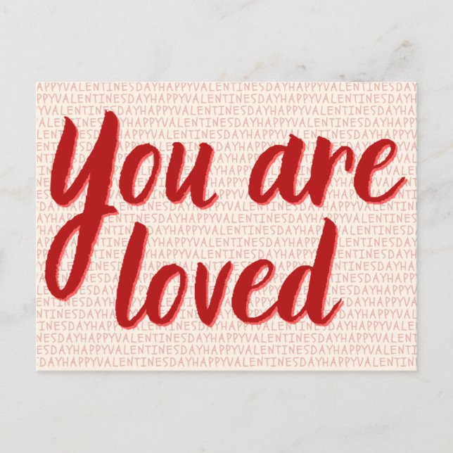 You Are Loved Platonic Valentine Postcard (Front)