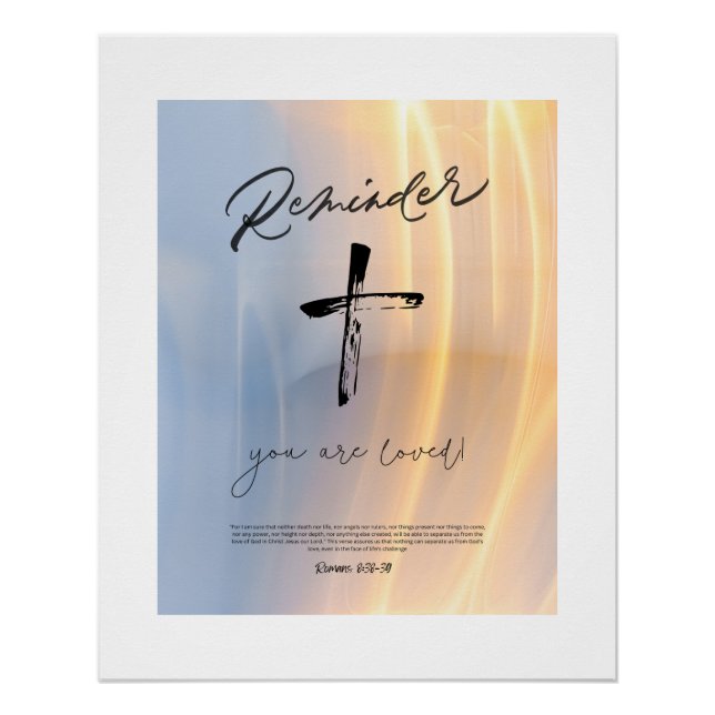 You are loved poster (Front)
