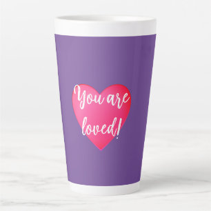 You are Loved Purple Latte Mug
