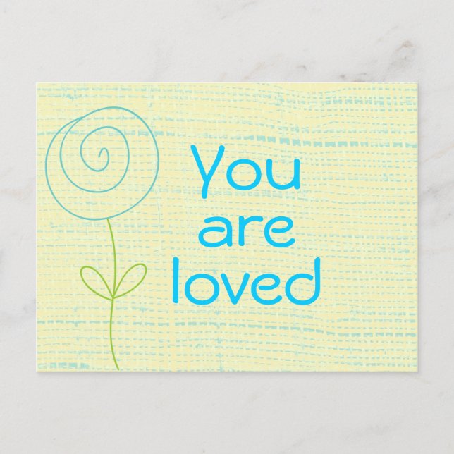 You are Loved Quote Postcard (Front)