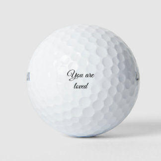 You are loved sun motivation quote mindful blessed golf balls