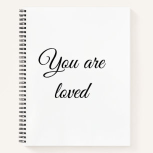 You are loved sun motivation quote mindful blessed notebook