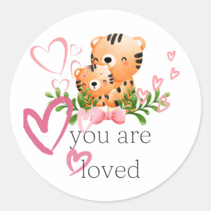 You are Loved Tiger Sticker
