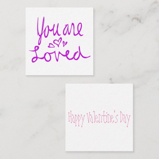 You Are Loved Valentine Card (Front/Back)