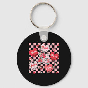 You Are Loved Worthy Enough Candy Heart Teacher Va Key Ring
