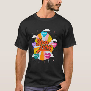 You Are Loved Worthy Enough Candy Heart Teacher Va T-Shirt