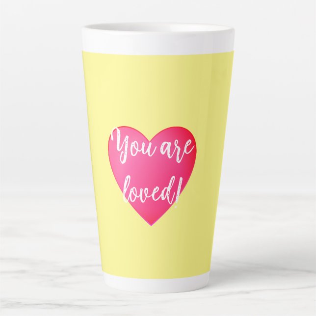 You are Loved Yellow Latte Mug (Front)