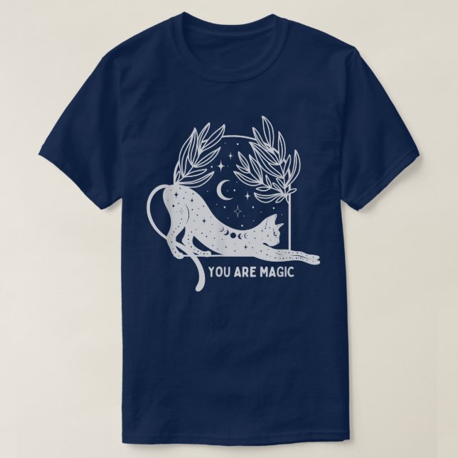 You Are Magic, Witch Cat Aesthetic  T-Shirt (Design Front)