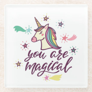 You Are Magical Glass Coaster