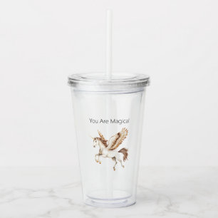 You Are Magical Pegasus Unicorn Acrylic Tumbler