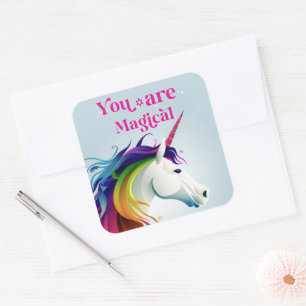 You are magical  square sticker
