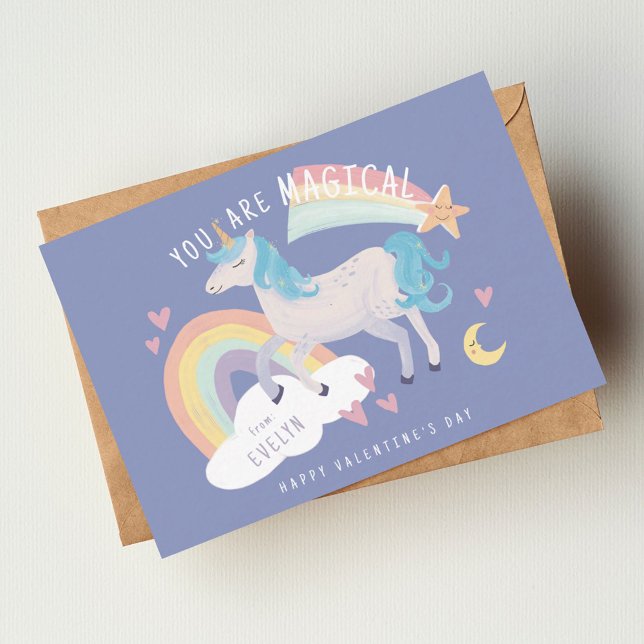 You Are Magical Unicorn and Rainbow Valentine Card (Creator Uploaded)
