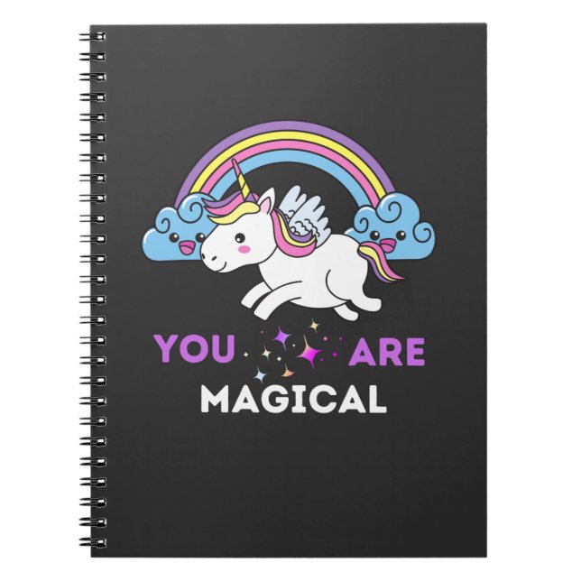 You Are Magical Unicorn   Notebook (Front)