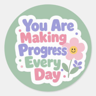 You Are Making Progress Teacher Reward Stickers