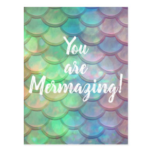 You are Mermazing Postcard